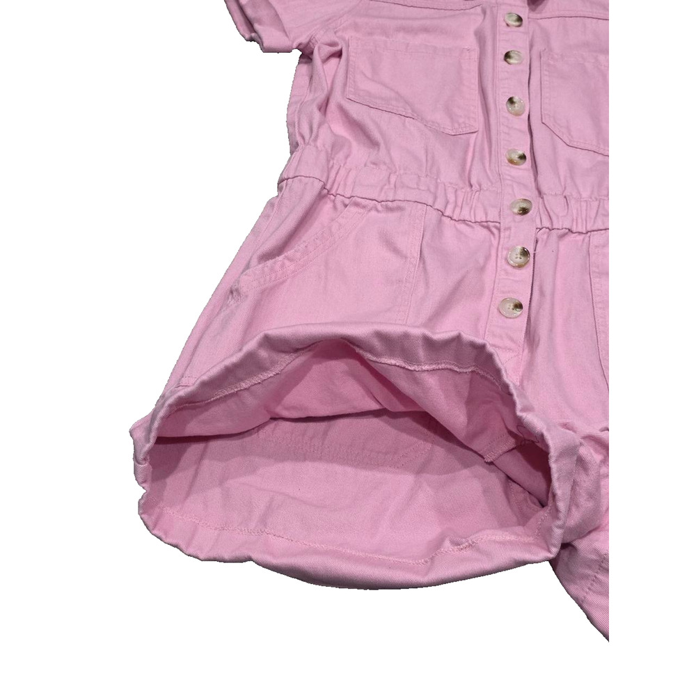 Show Me Your Mumu Y2K Preppy Cannon Romper in Pink denim XL A004666 - Picture 6 of 15
